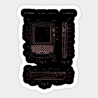 Blackberry Patent Blueprint Sticker